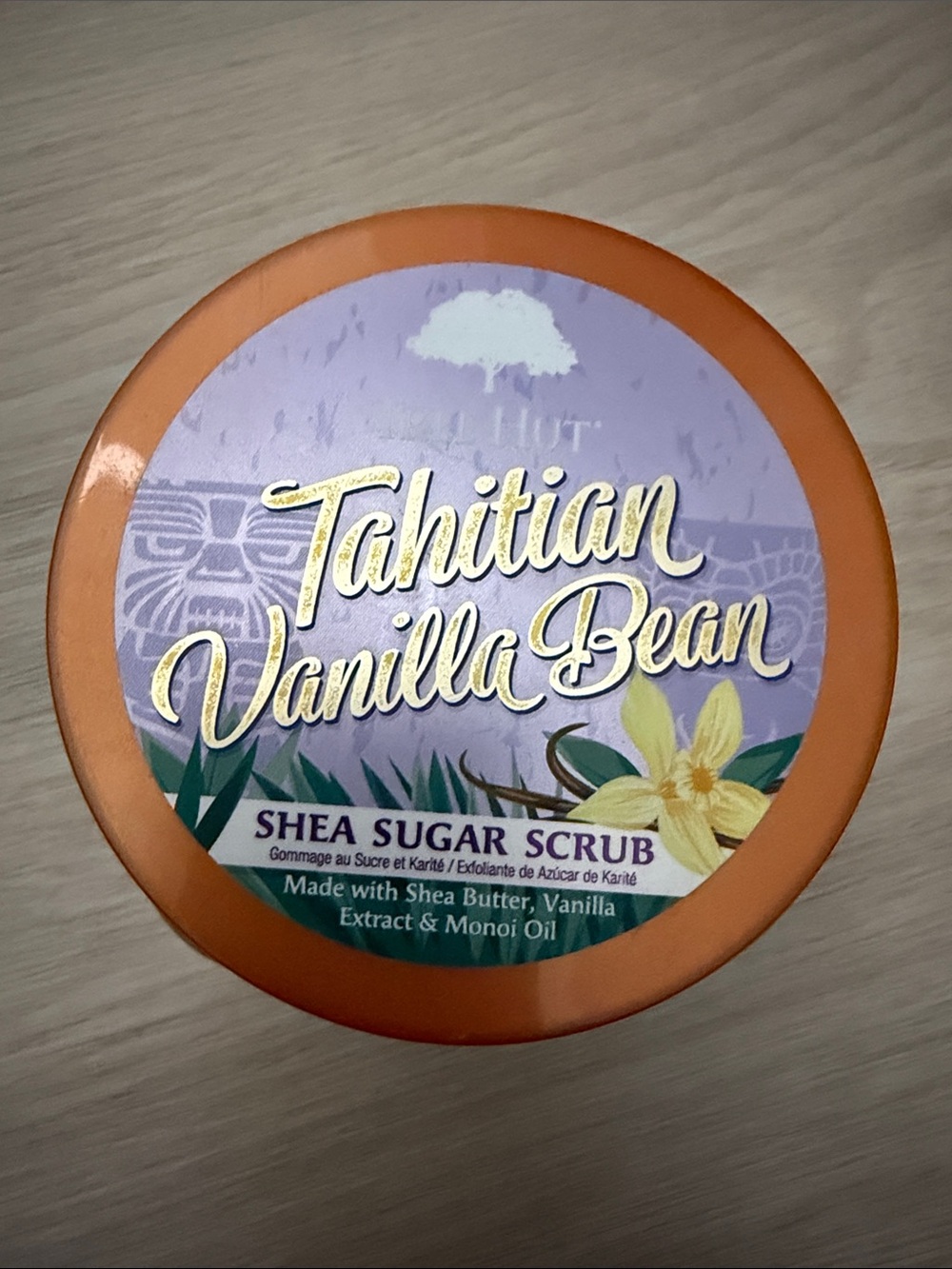 Tree Hut Tahitian Vanilla Bean Shea Sugar Scrub - Peach Jar - Picture 3 of 3